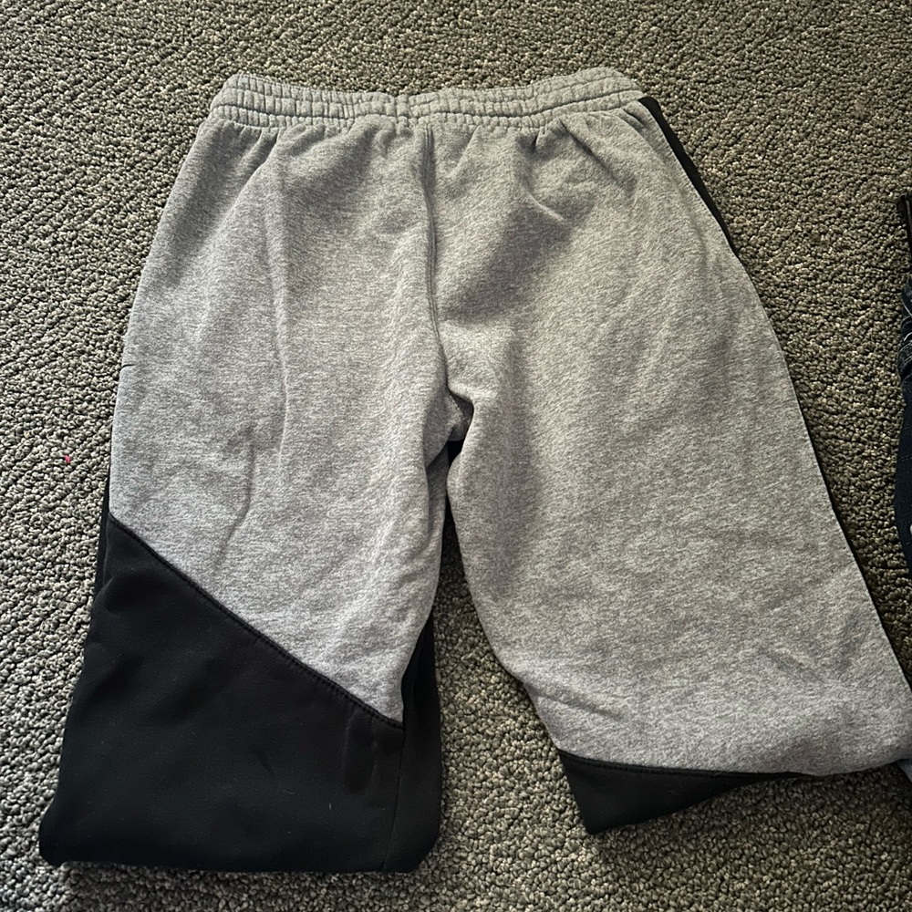 Nike Kids Gray and Black Joggers